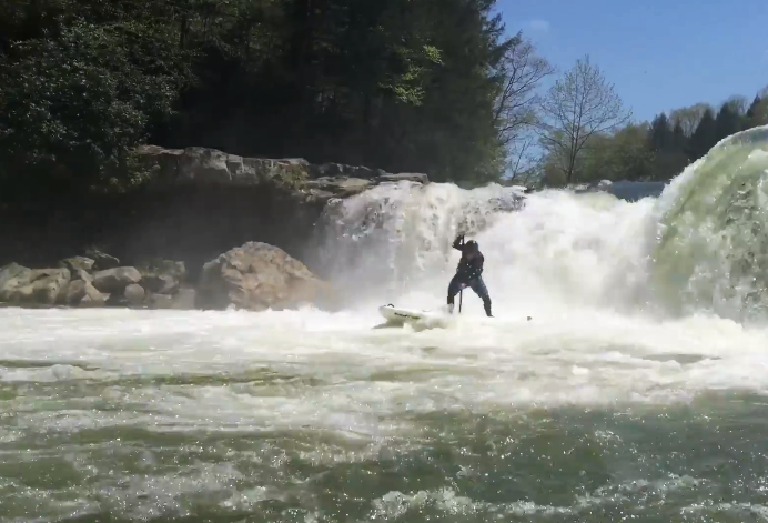 whitewater stand-up paddleboarding