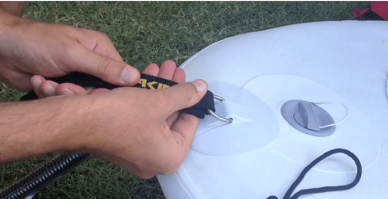 attach a leash to your paddleboard