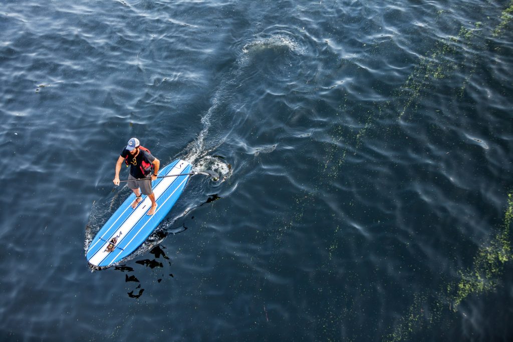 attach a leash to your paddleboard