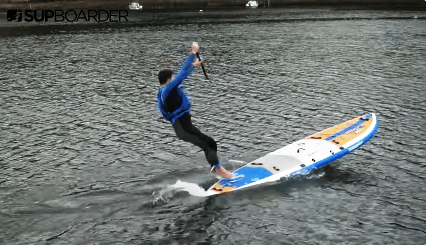 falling off a paddleboard