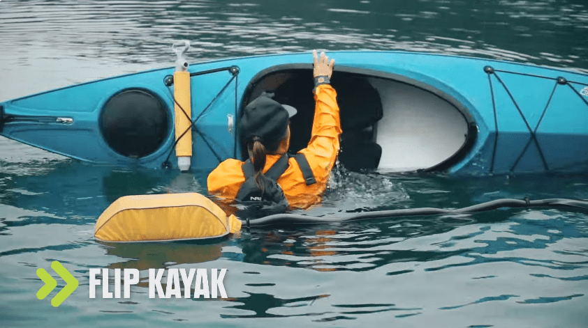 what to do if your kayak flips