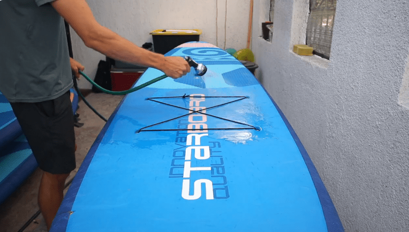 maintain an inflatable stand-up paddleboard