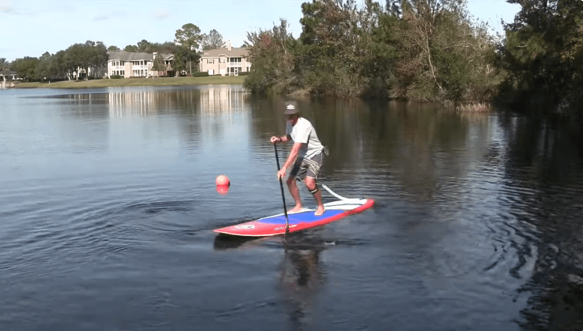 Turning a paddle board 2